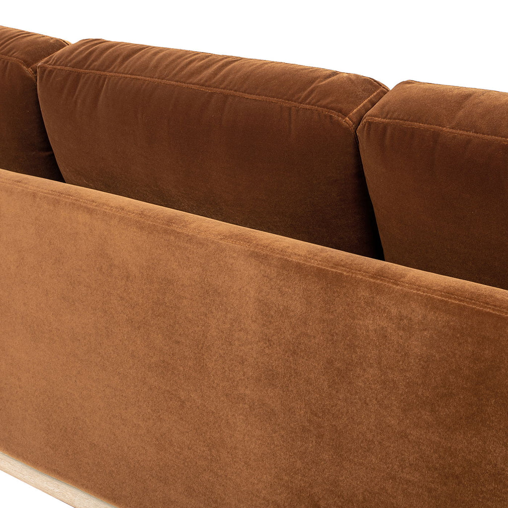 Knox Modern Farmhouse Sofa With Feather Wrapped Foam