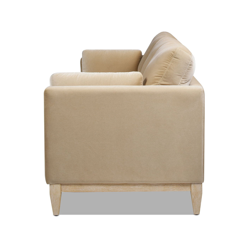 Knox Modern Farmhouse Sofa With Feather Wrapped Foam