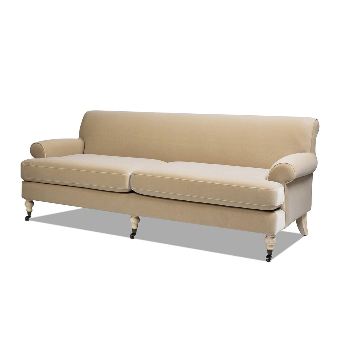 Alana Home - Twin Cushion Modern Tightback Sofa Gray