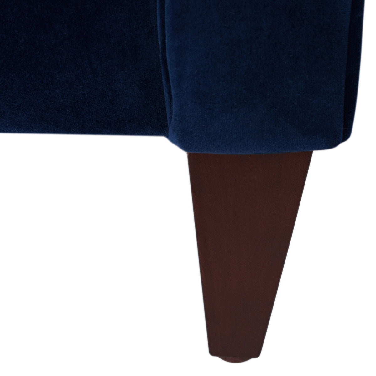 Elara Jack Tufted Tuxedo Sofa In Elegant Navy Blue