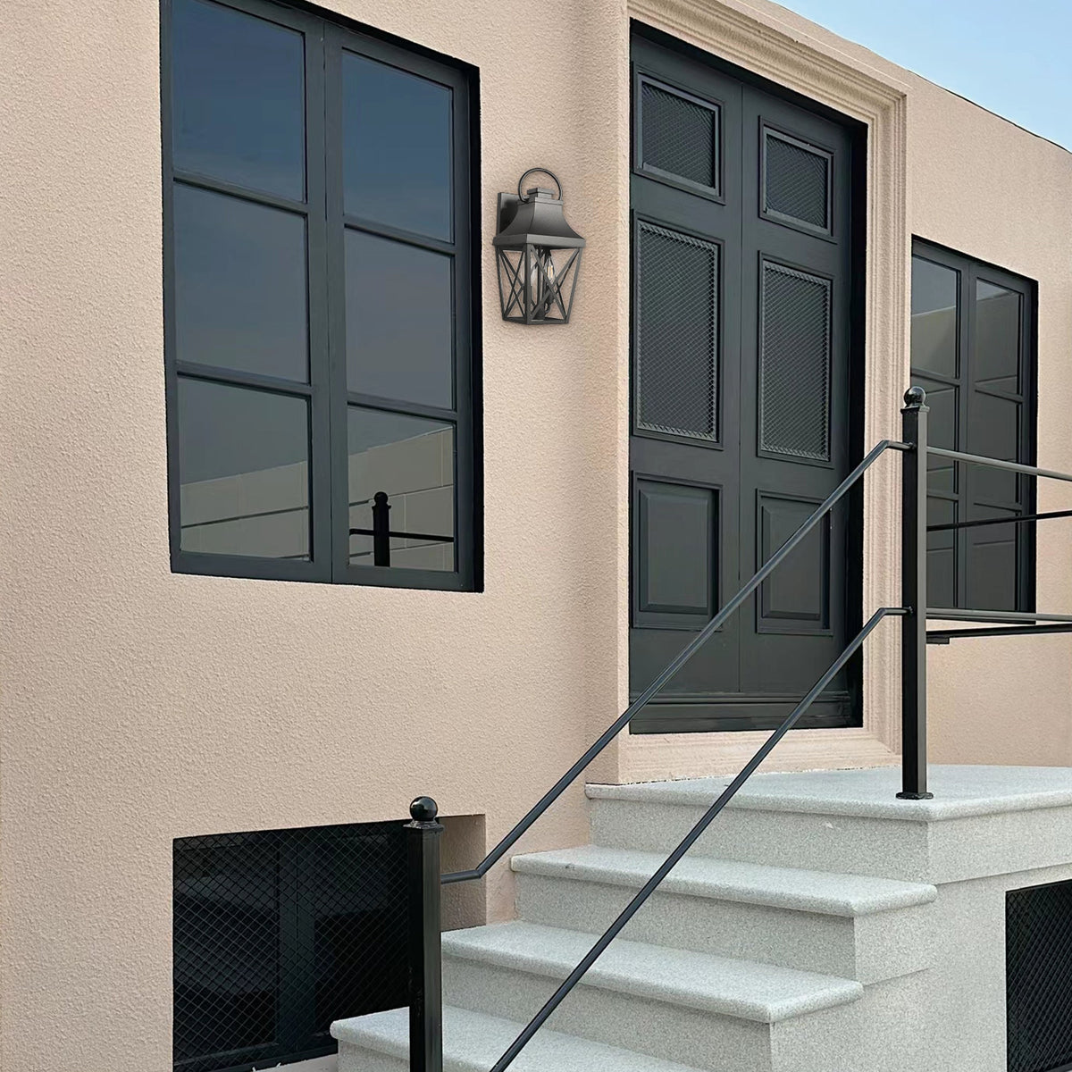 GigaTech Matte Aluminum Waterproof Outdoor Wall Light