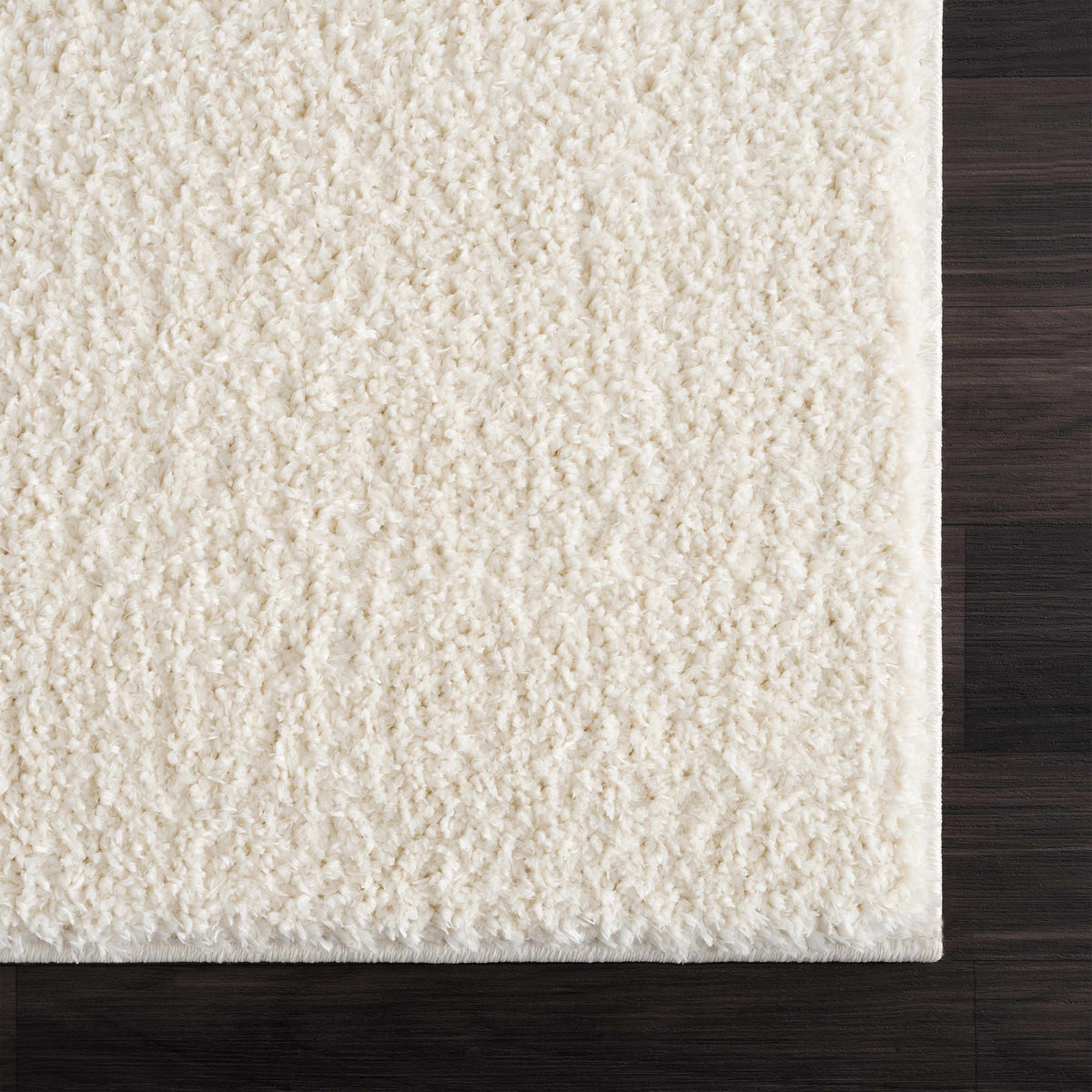 Judy Plush Washable Area Rug Off White Rubber Backed