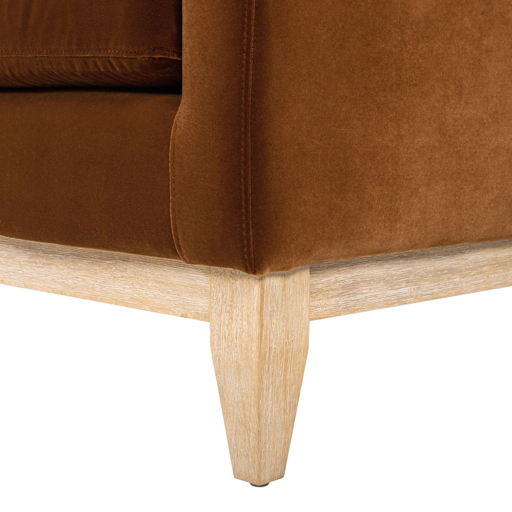 Knox Modern Farmhouse Sofa With Feather Wrapped Foam
