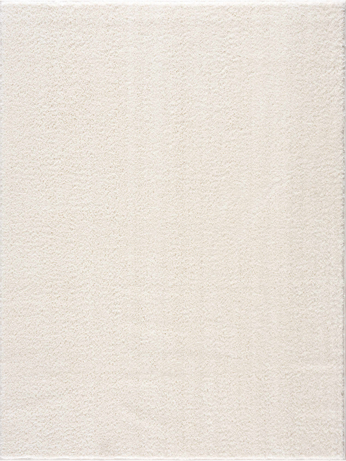 Judy Plush Washable Area Rug Off White Rubber Backed