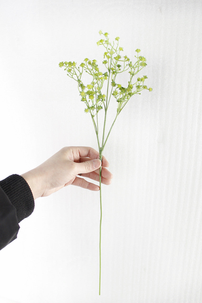 White Silica Gypsophila Artificial Flower Branch – view 3