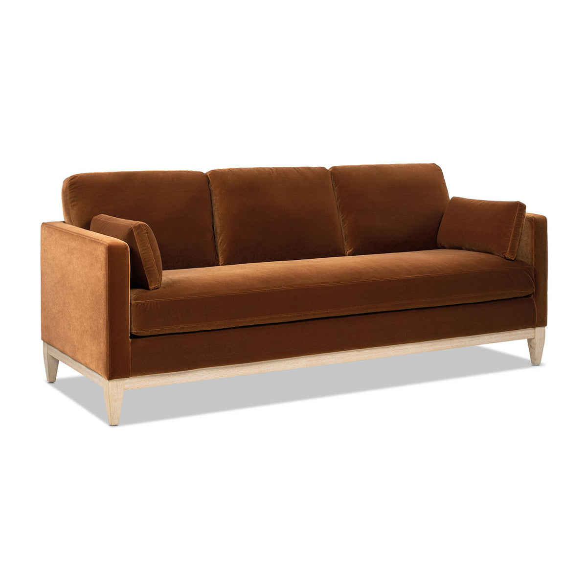 Knox Modern Farmhouse Sofa With Feather Wrapped Foam