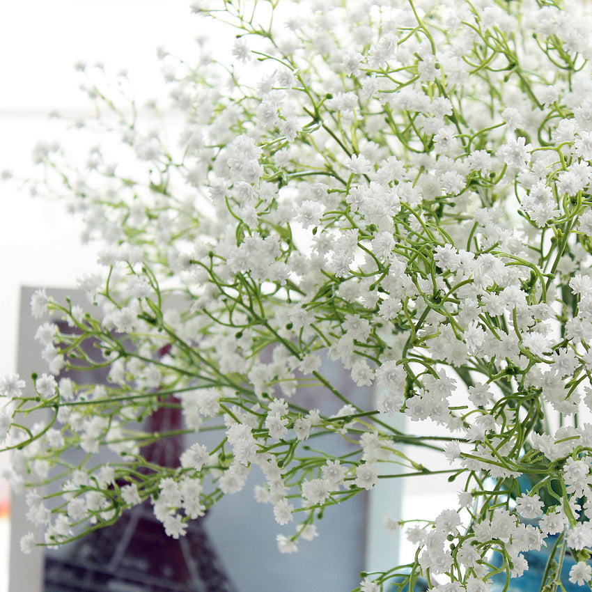White Silica Gypsophila Artificial Flower Branch – view 2