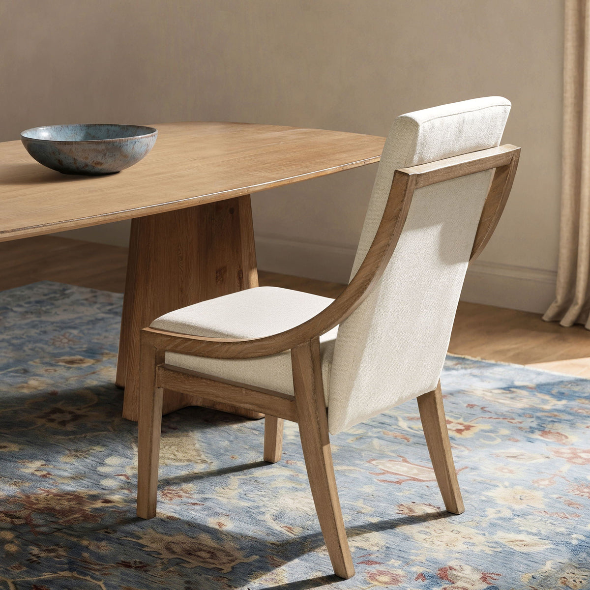 Lennox Light Beige High Back Dining Chair Set Of 2