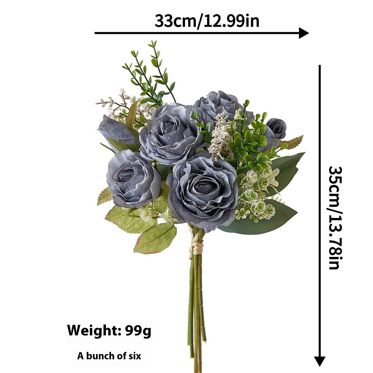 Artificial Silk Rose Bouquet – view 4