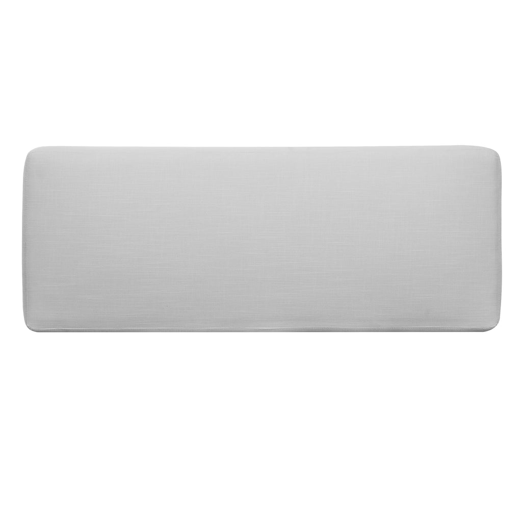 Avenna Minimalist Footstool Bench With Cream Fabric