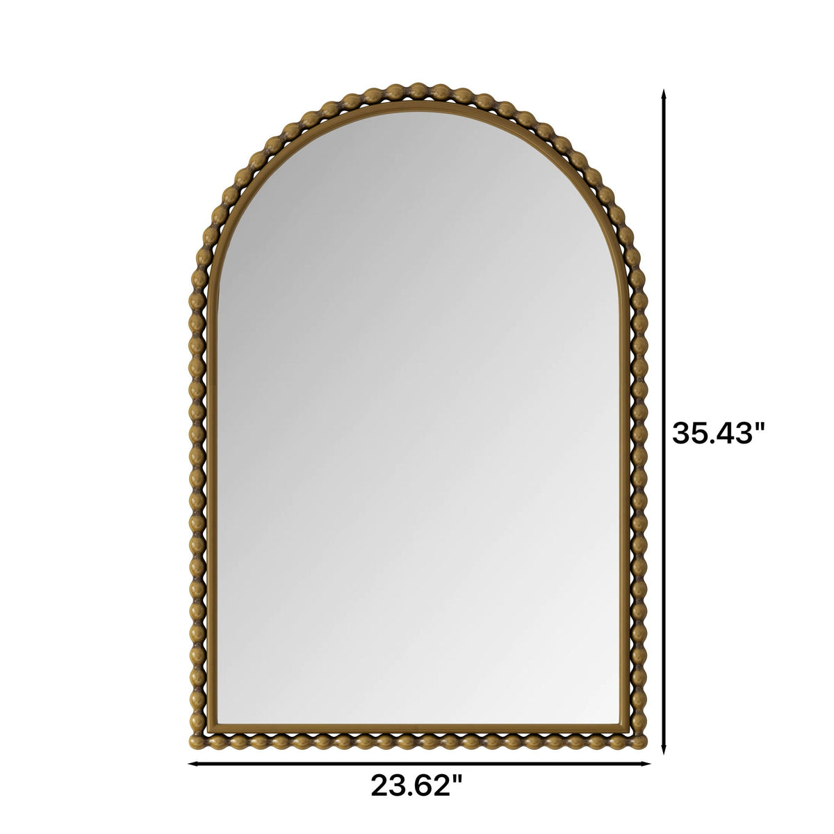 Cedarlane Vintage Iron Arch Mirror With Wall Or Table Display