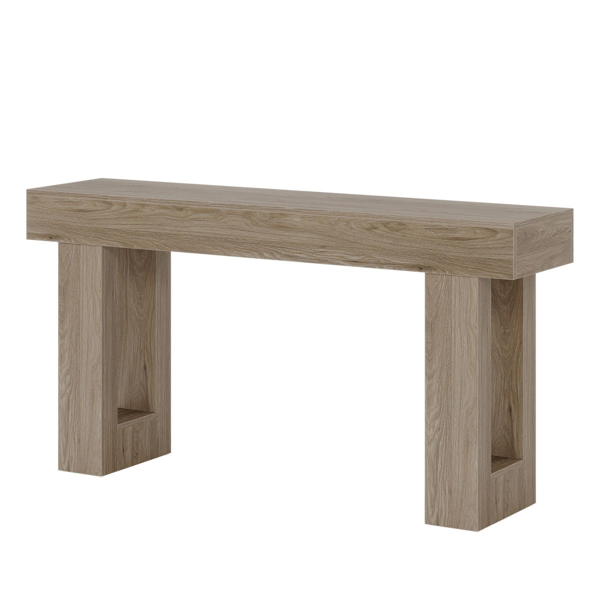 Crestline Home Extra Long Console Table With Natural Finish