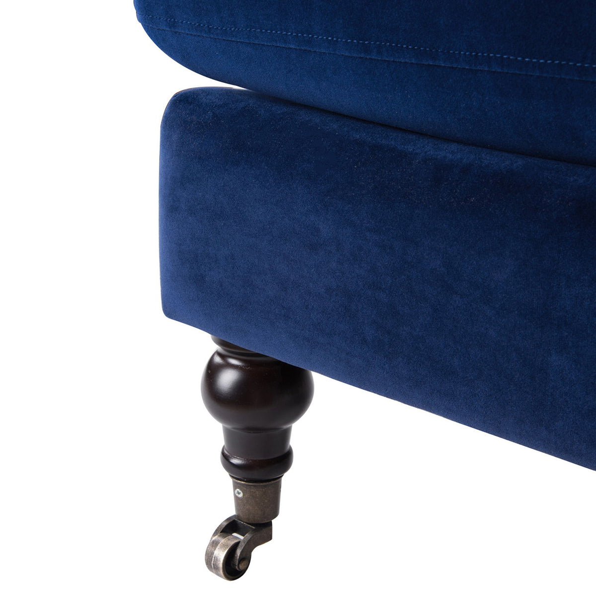 Alana Lawson Solid Hardwood Accent Arm Chair With Casters