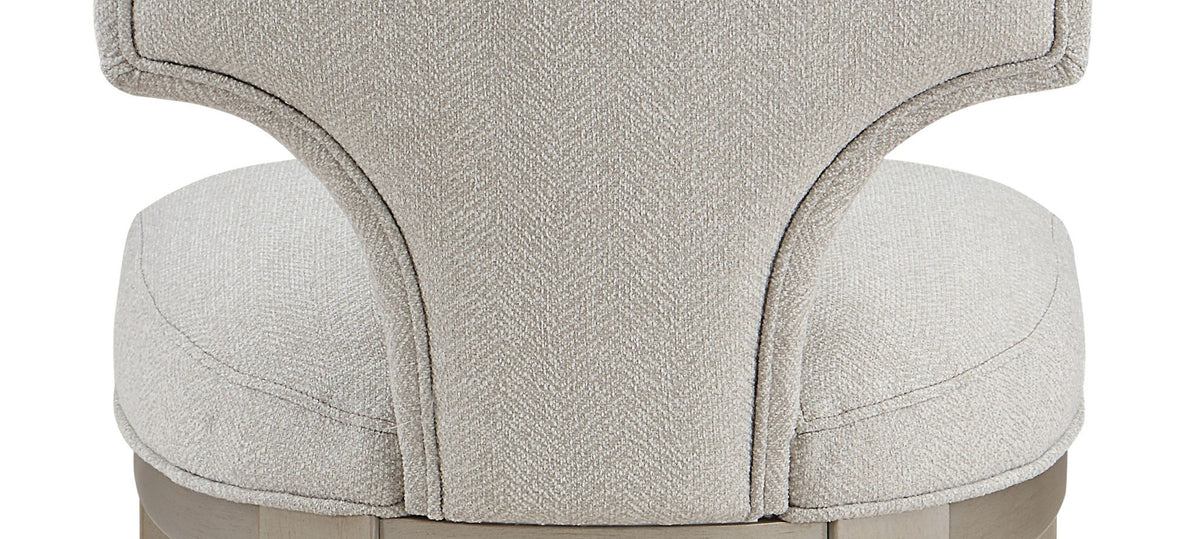 Kasa Solid Wood Side Chairs Set Of 2 With Padded Seat Light Gray