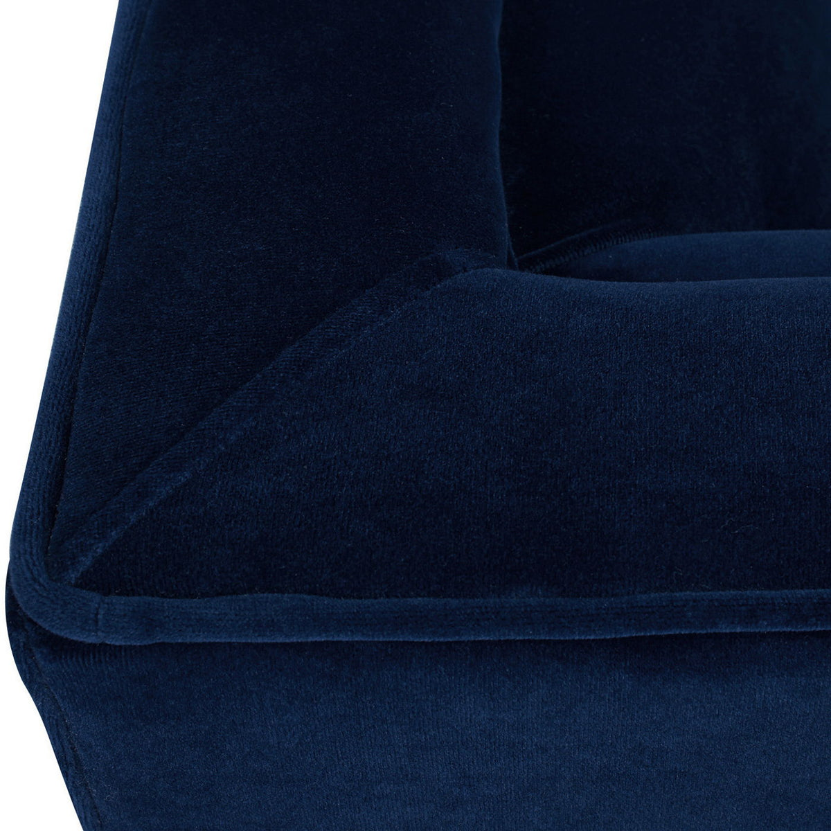 Elara Jack Tufted Tuxedo Sofa In Elegant Navy Blue