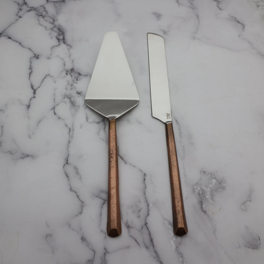 Plateau Handcrafted Stainless Steel Cake And Pie Server Set