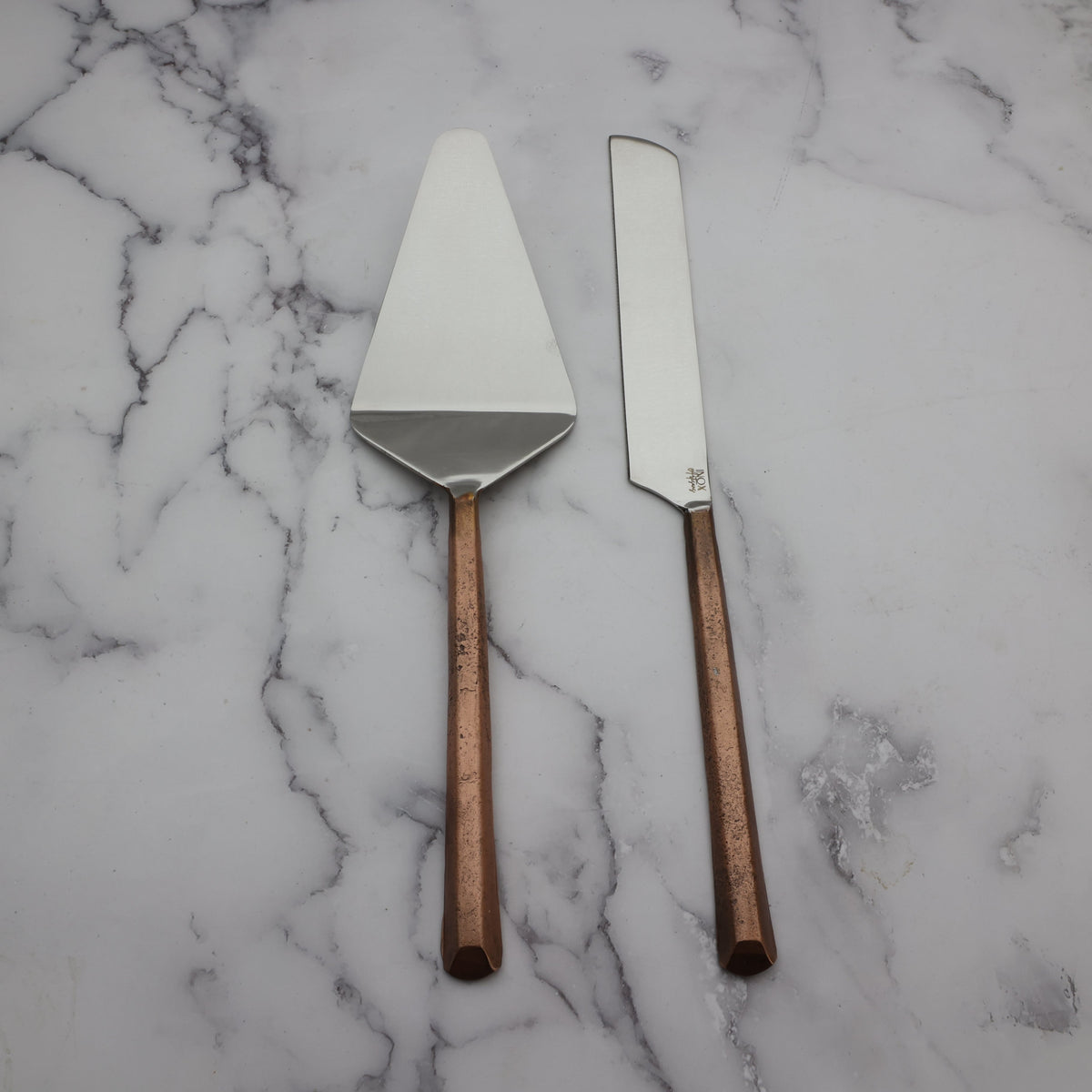 Plateau Handcrafted Stainless Steel Cake And Pie Server Set