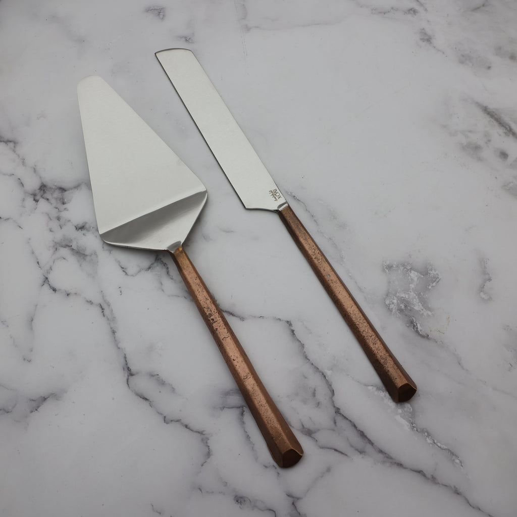 Plateau Handcrafted Stainless Steel Cake And Pie Server Set