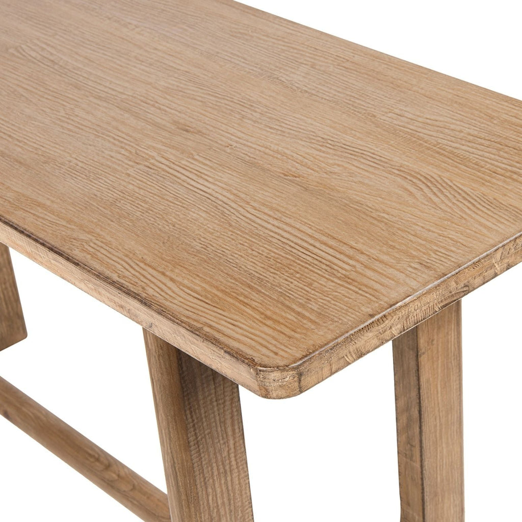 Turnkey 72 Inch Reclaimed Pine Trestle Console Table Antique Brown
