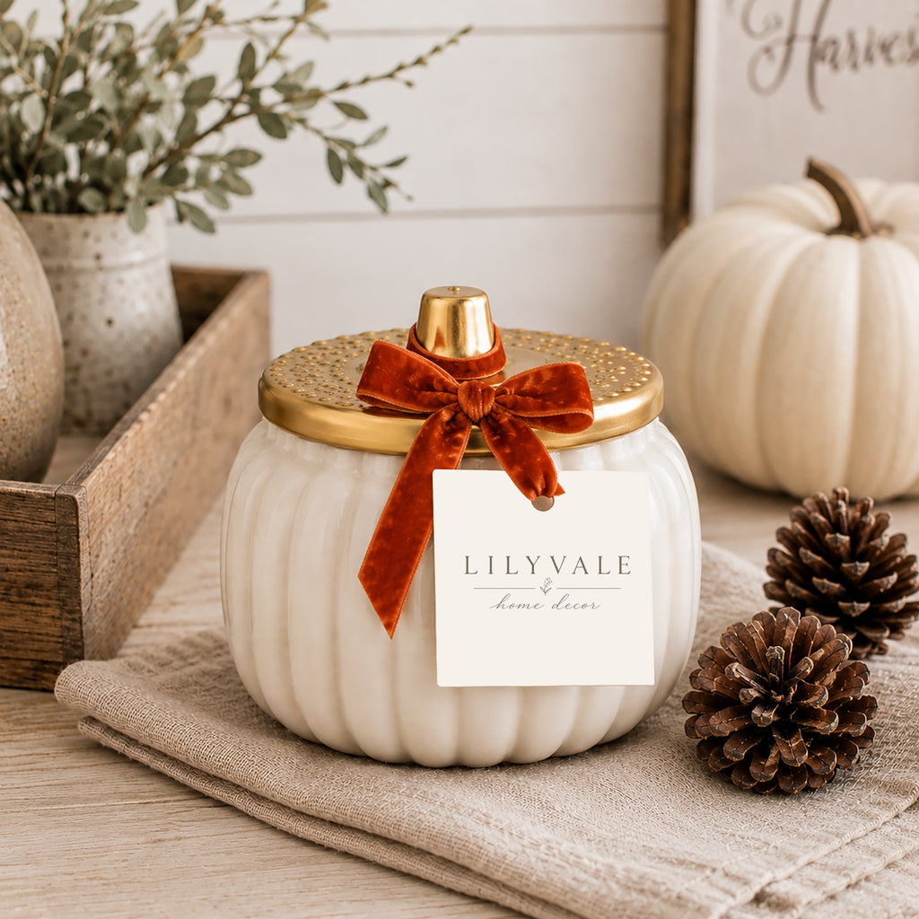 Lilyvale Harvest Pumpkin Candle Jar