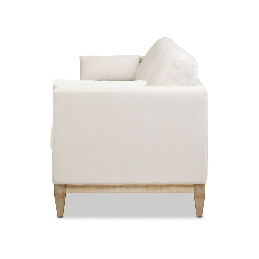 Knox Modern Farmhouse Sofa With Feather Wrapped Foam