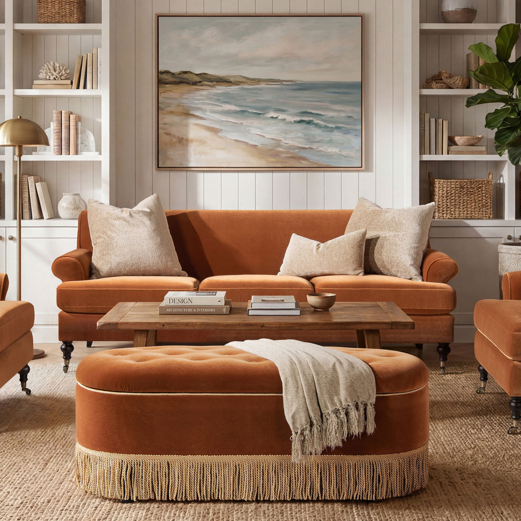 Luxe Alana Lawson Charcoal Three Cushion Tightback Sofa