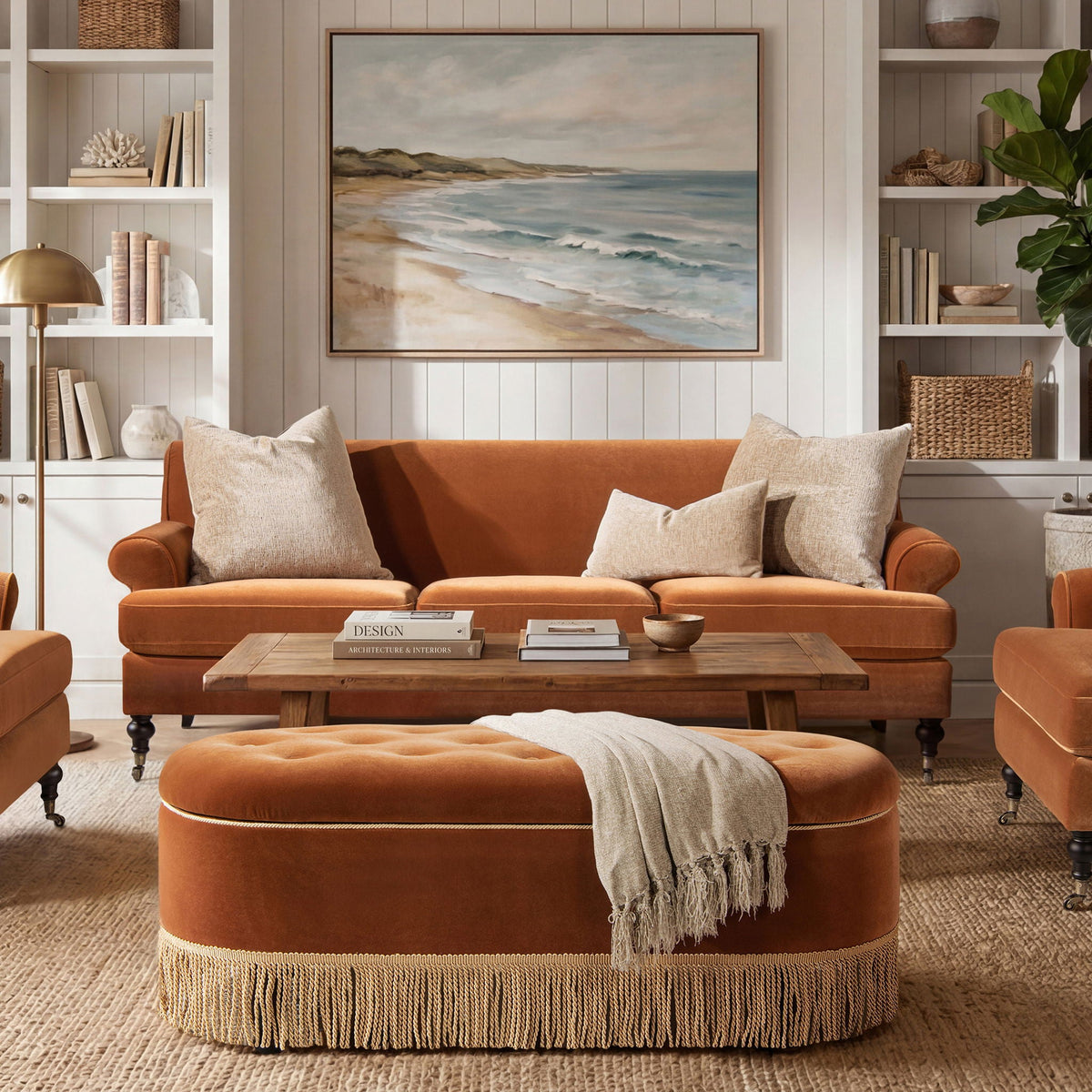 Luxe Alana Lawson Charcoal Three Cushion Tightback Sofa