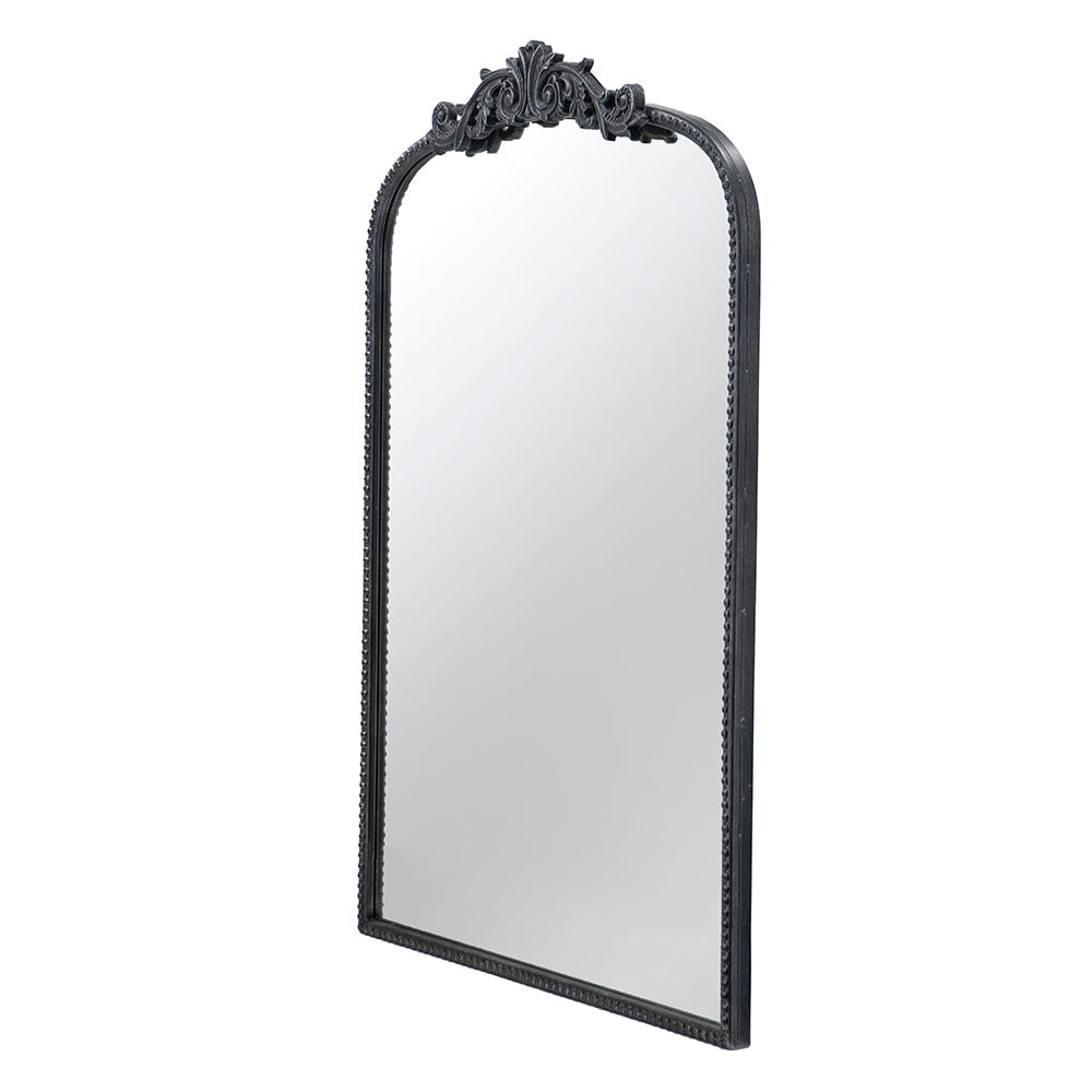 Baroque Ébonisé Grand Wall Mirror Black Matte Finish