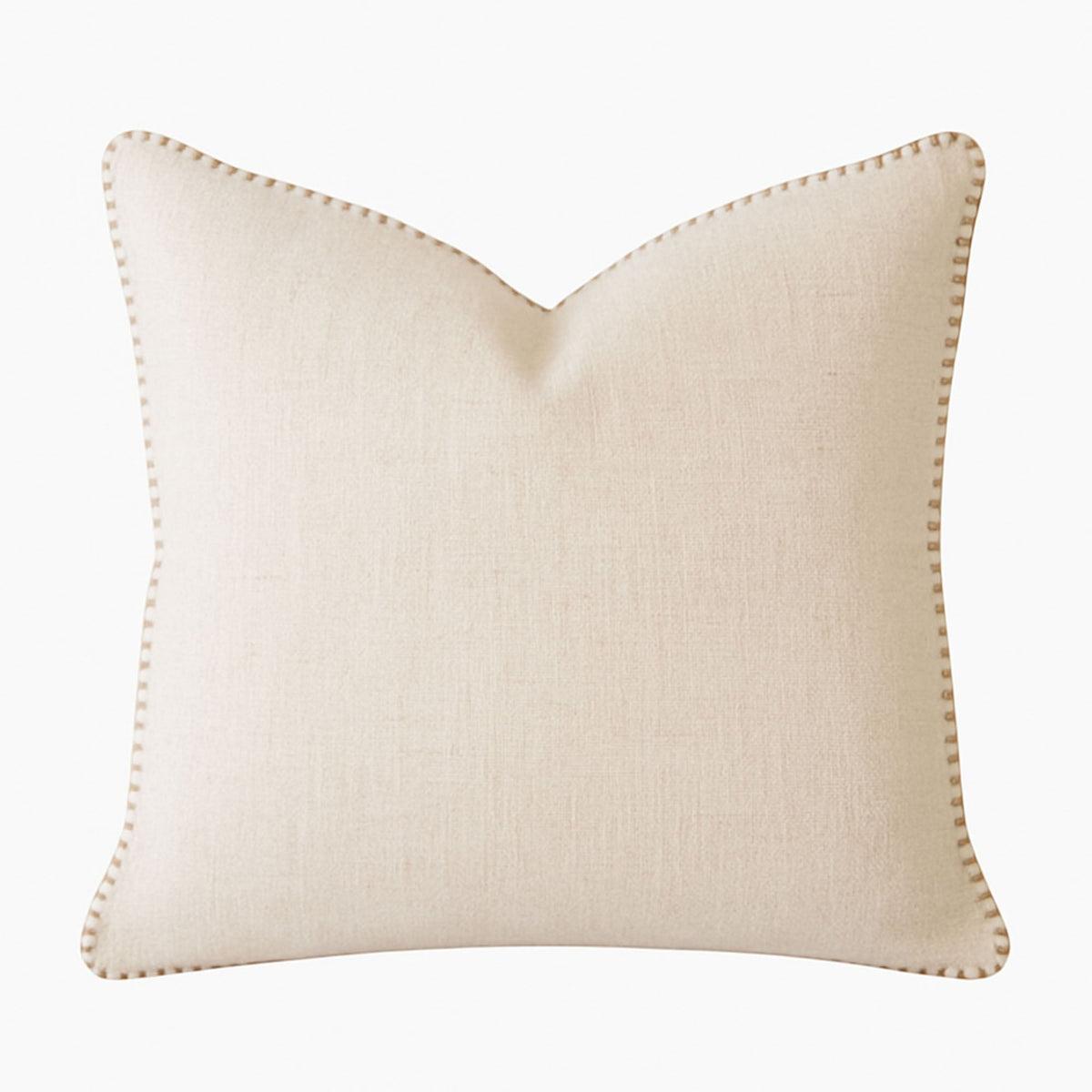 Homey Cozy Decorative Stitching Throw Pillow In Ivory