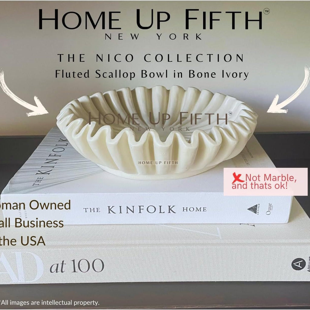 Novara Lotus Leaf Edge Resin Decorative Bowl In Two Sizes