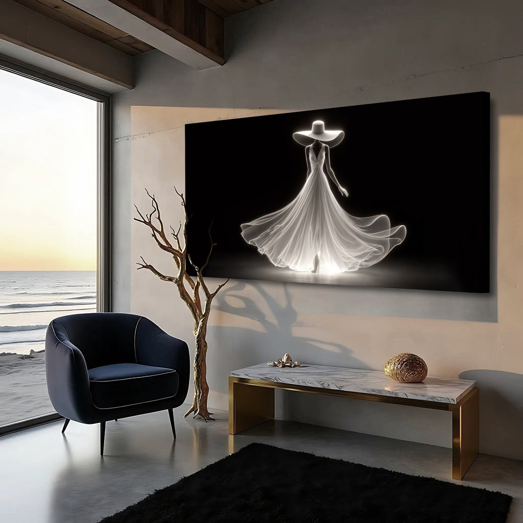 Modern Glam Fashion Wall Art Ready To Hang Premium Canvas