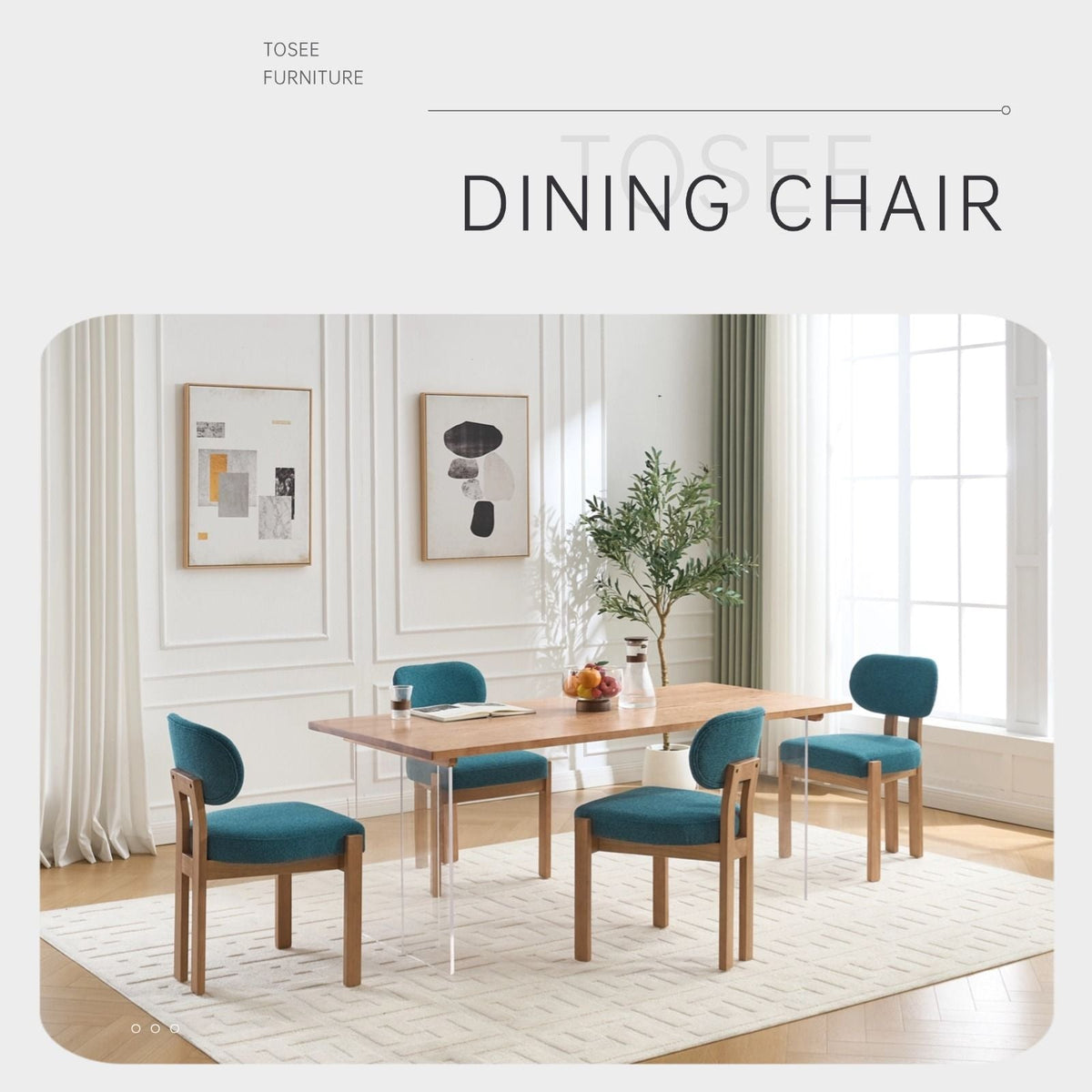 Vesper Ergonomic Dining Chairs Adjustable Feet Set Of 2