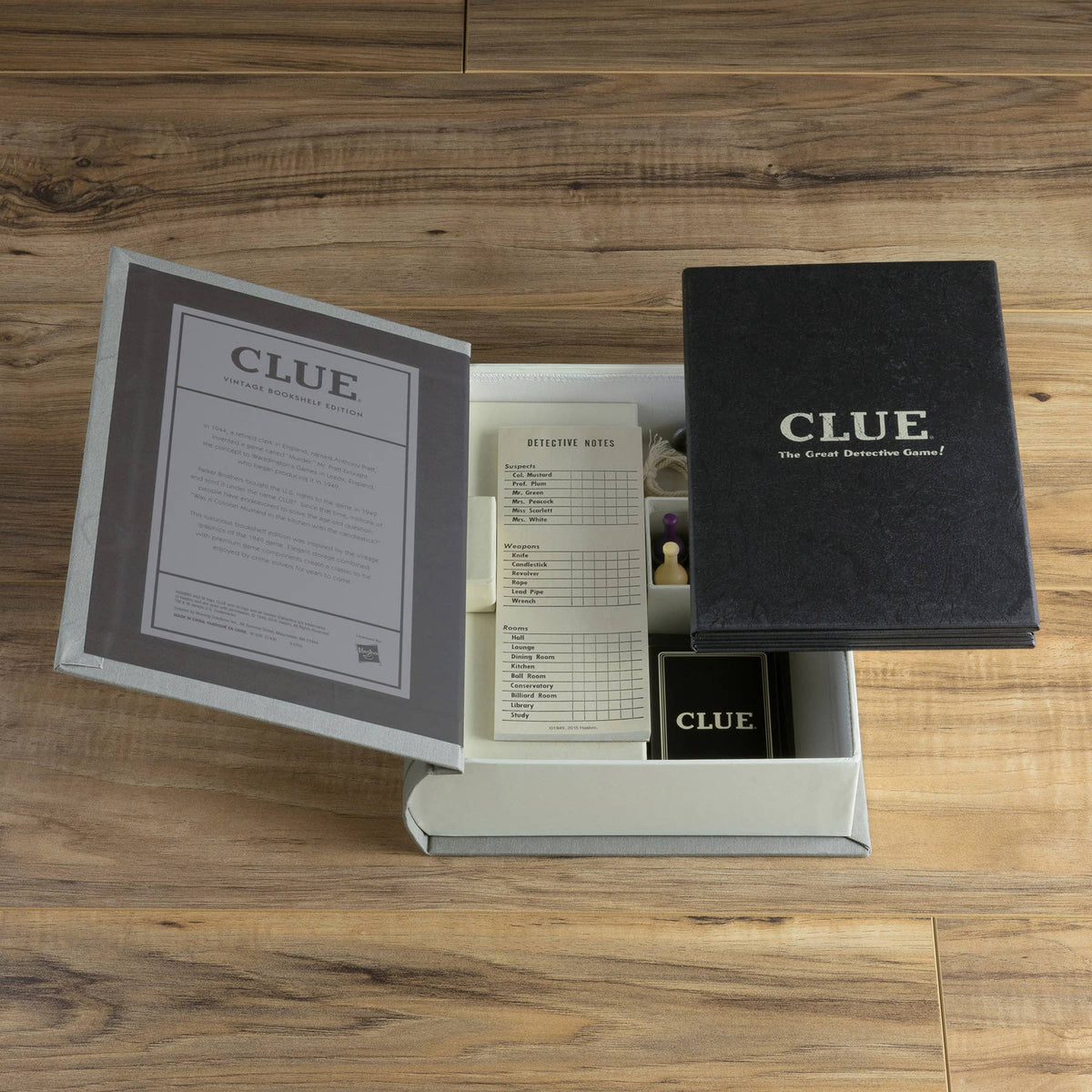 Clue Vintage Bookshelf Edition Classic Literature Game