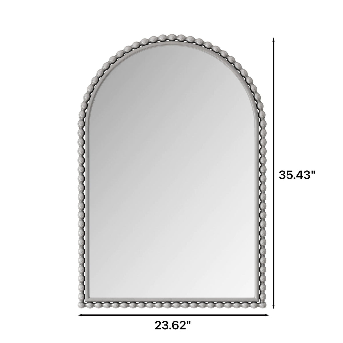 Cedarlane Vintage Iron Arch Mirror With Wall Or Table Display