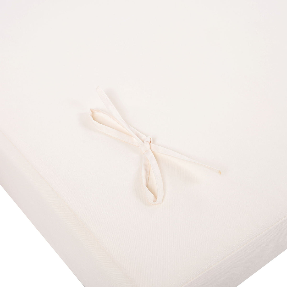 Aura Acacia Lounge Chaise With Water Resistant Cushion, Cream