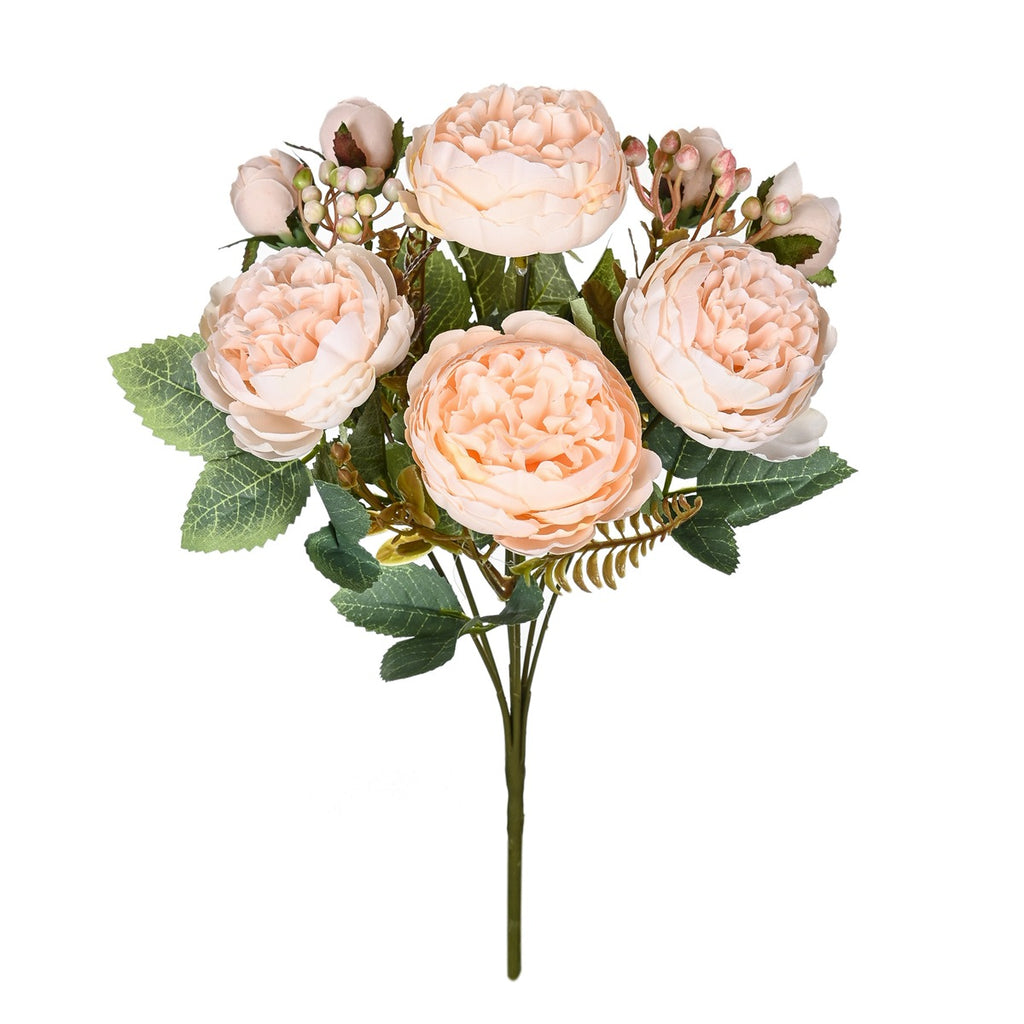 Silk Peony Artificial Flower Bouquet – view 5