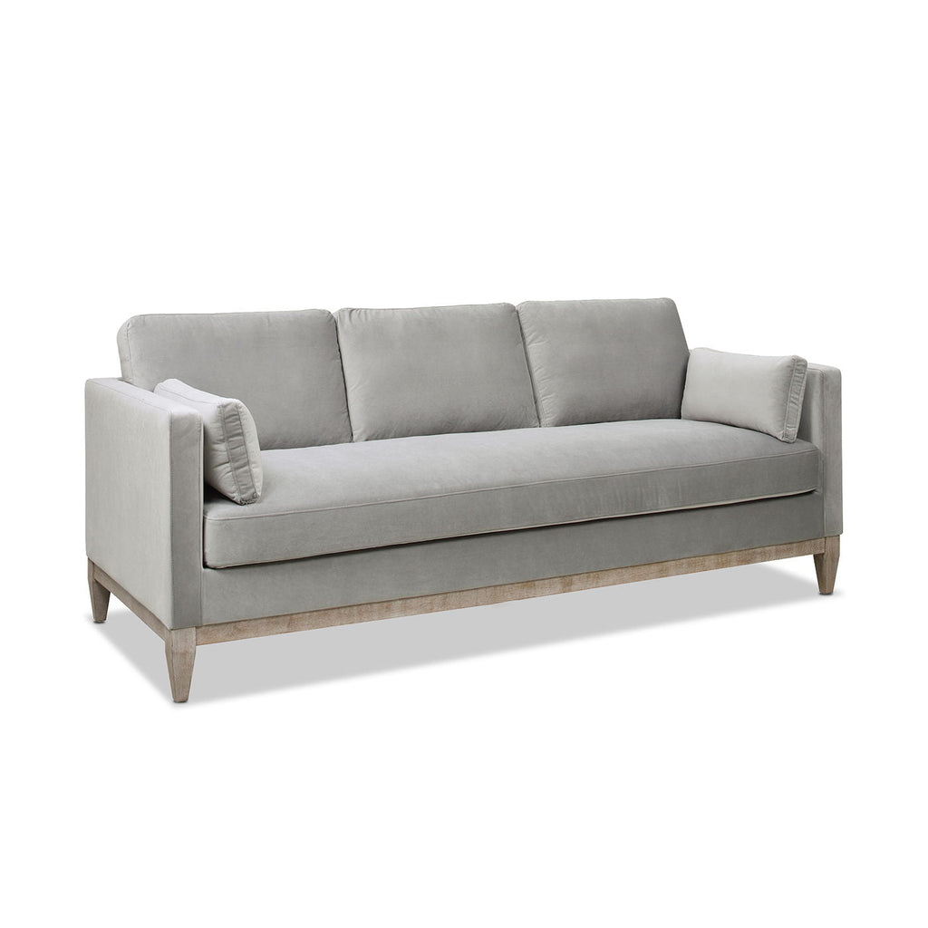 Knox Modern Farmhouse Sofa With Feather Wrapped Foam