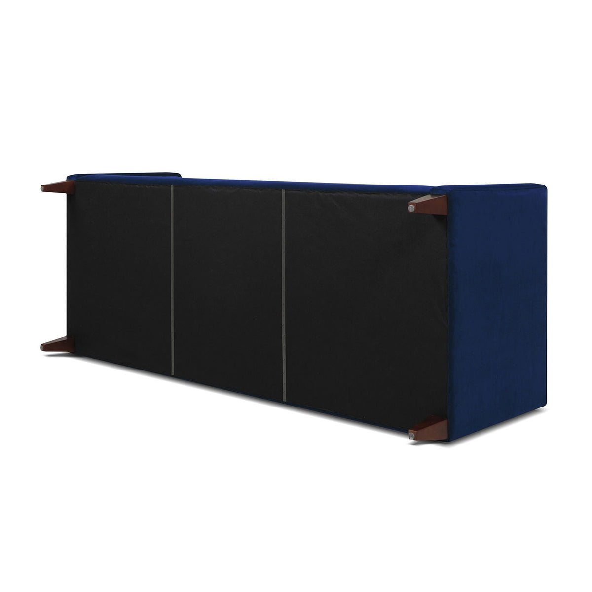 Elara Jack Tufted Tuxedo Sofa In Elegant Navy Blue