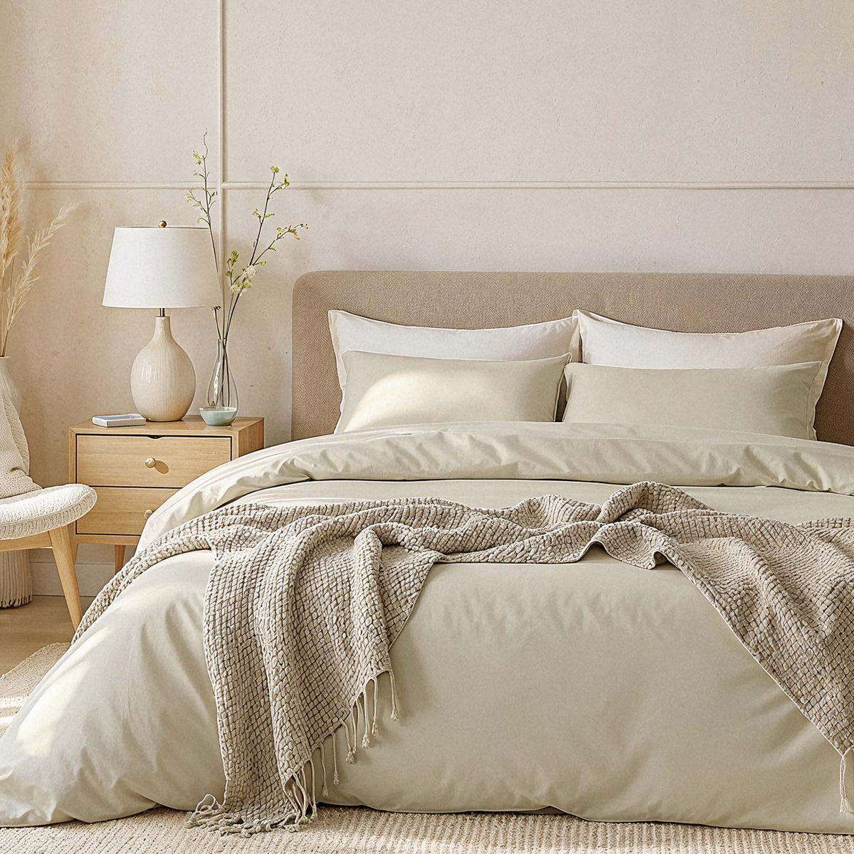 Aria Home Long Staple Australian Sateen Pillowcase Set White