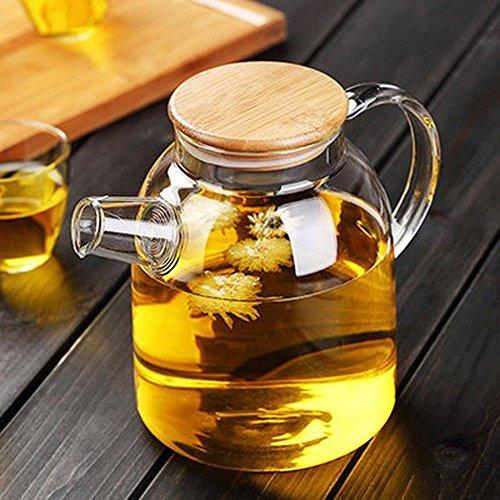 Wilmax Borosilicate Glass Teapot Stove Top Safe 54 Fl Oz