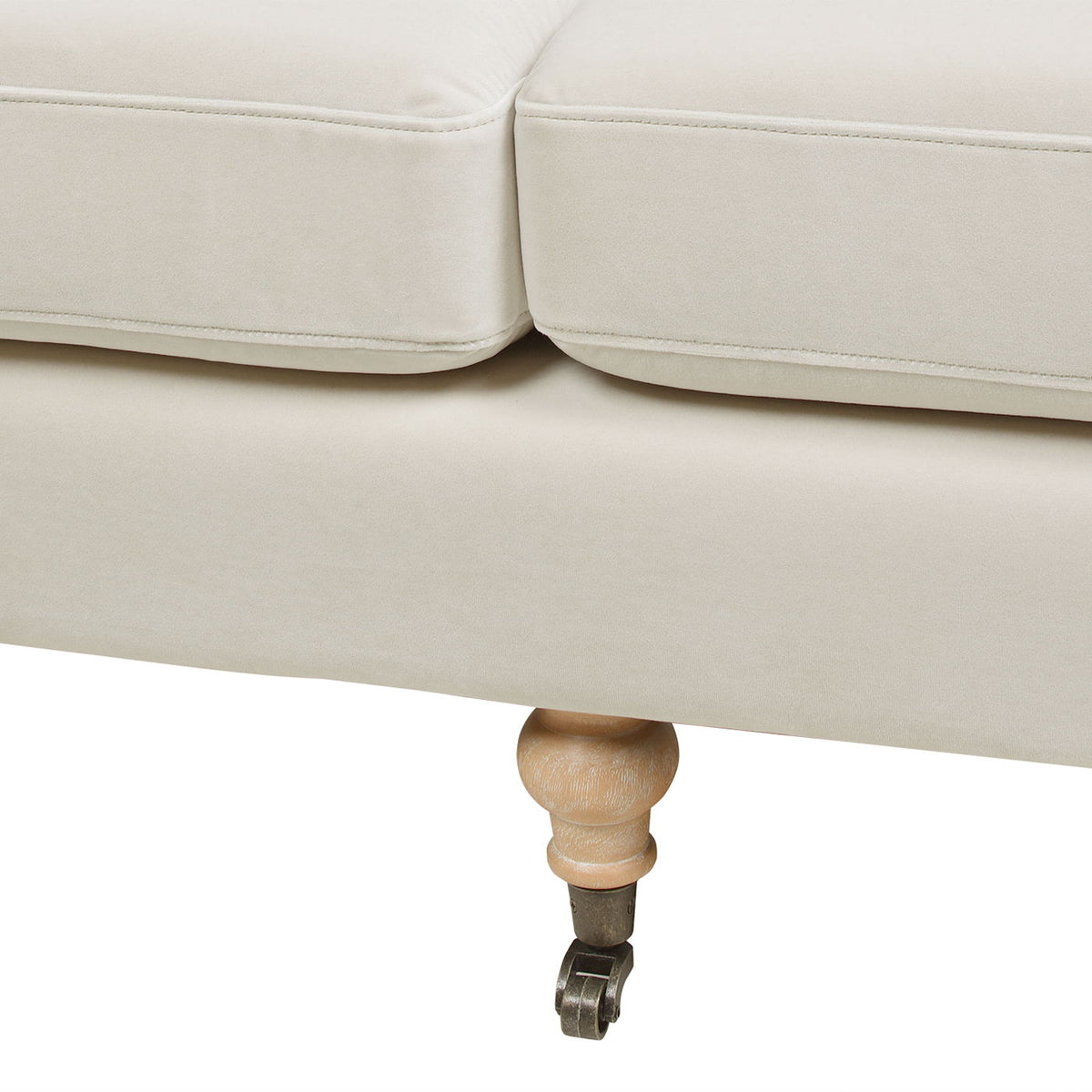 Alana Home - Twin Cushion Modern Tightback Sofa Gray
