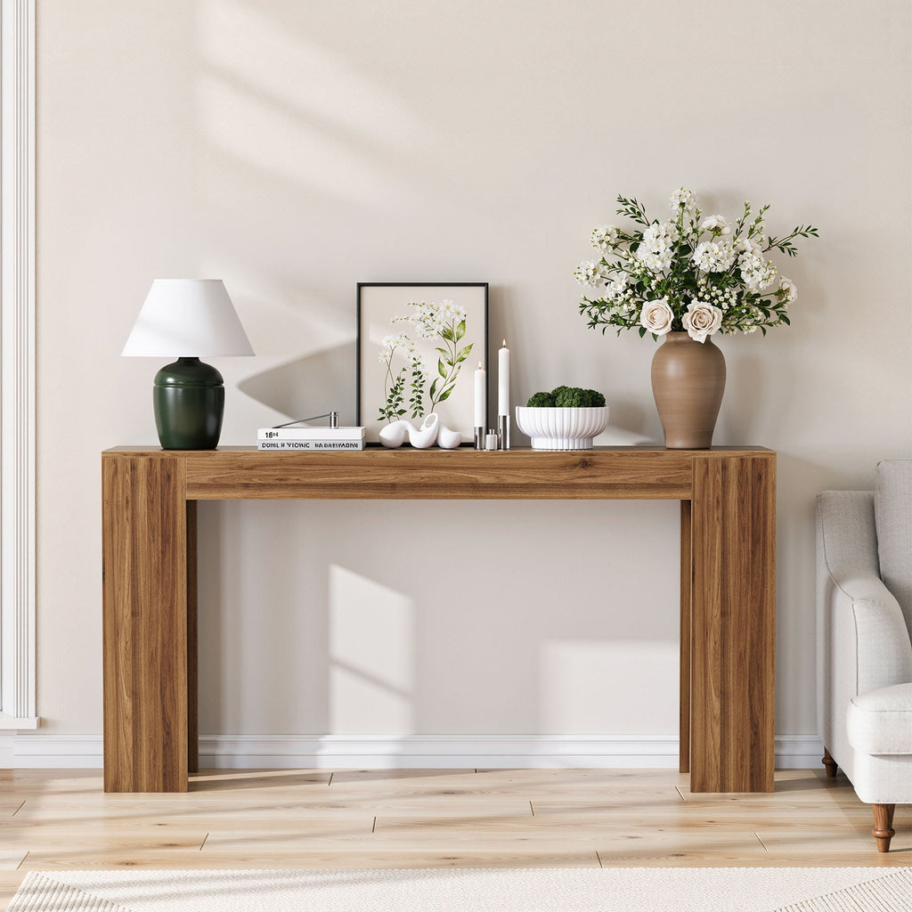 Cedarbrook Extra Long Walnut Farmhouse Console Table