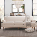 Luxe Alana Lawson Charcoal Three Cushion Tightback Sofa