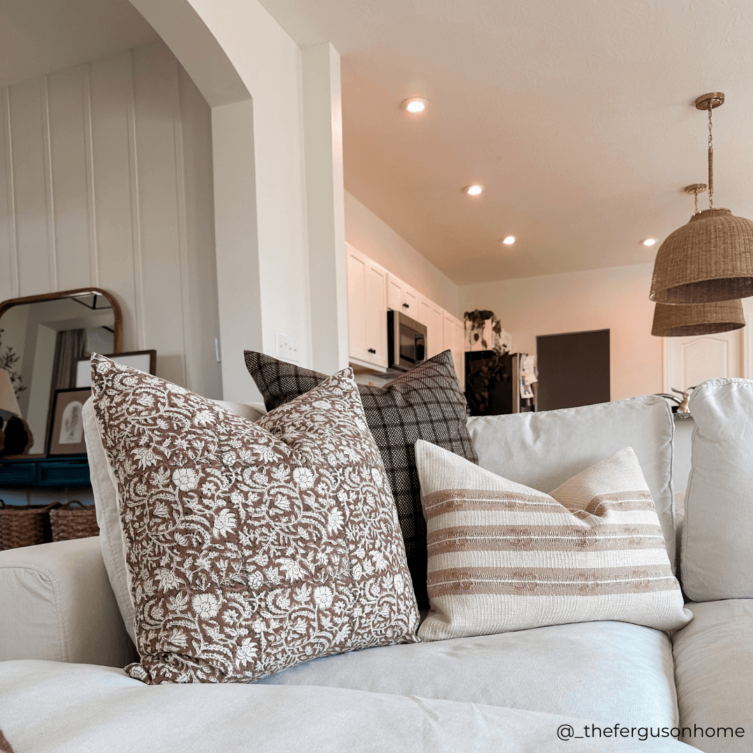 Paloma Handwoven Pillow In Exclusive Brown Weave For Home