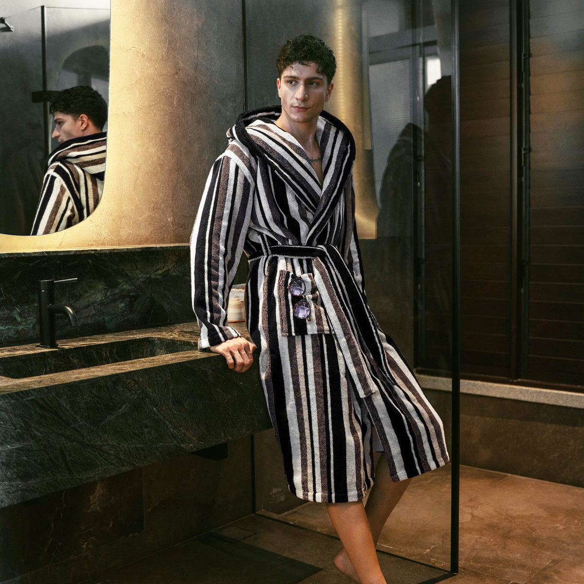 Ultraplush Premium Australian Cotton Hooded Bathrobe