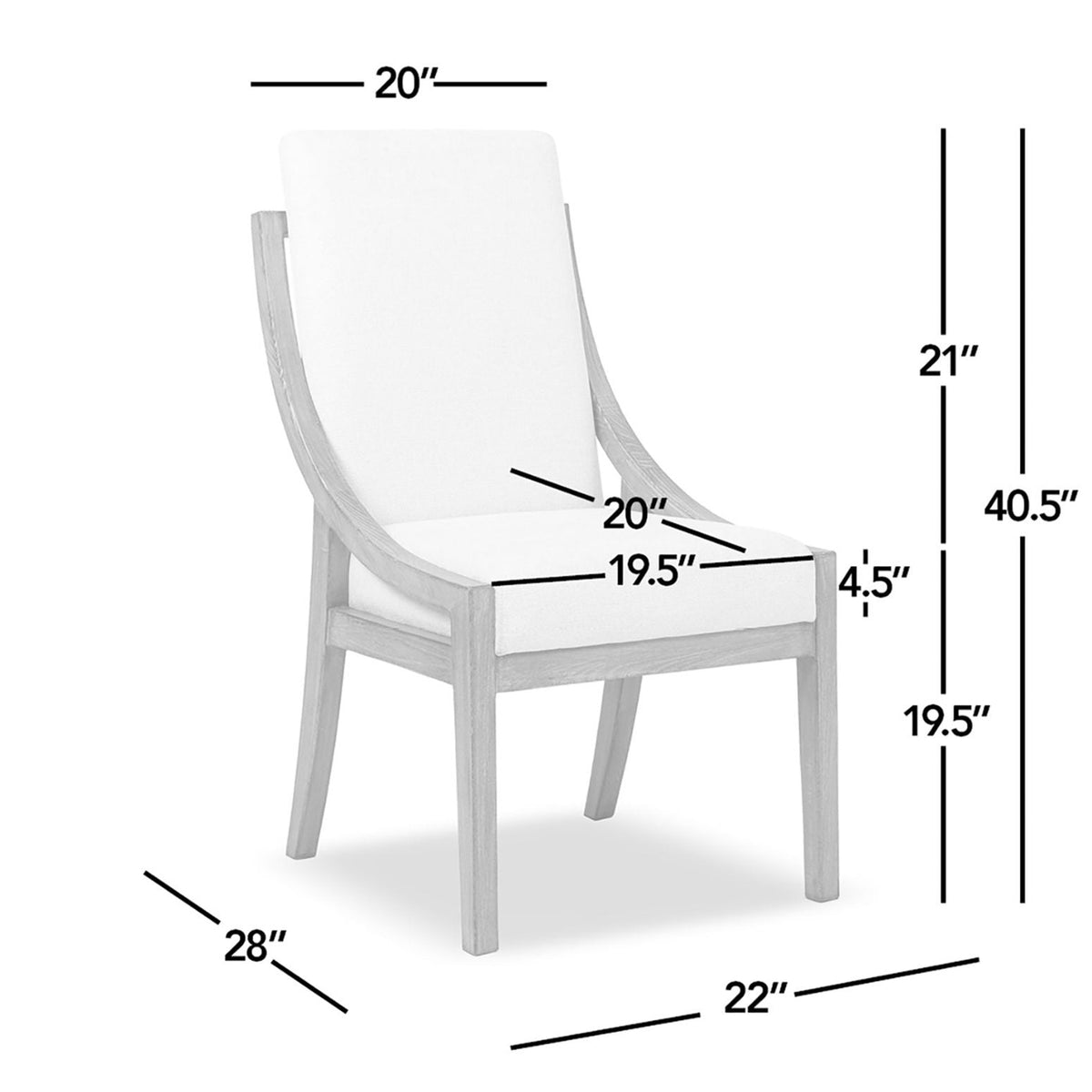 Lennox Light Beige High Back Dining Chair Set Of 2