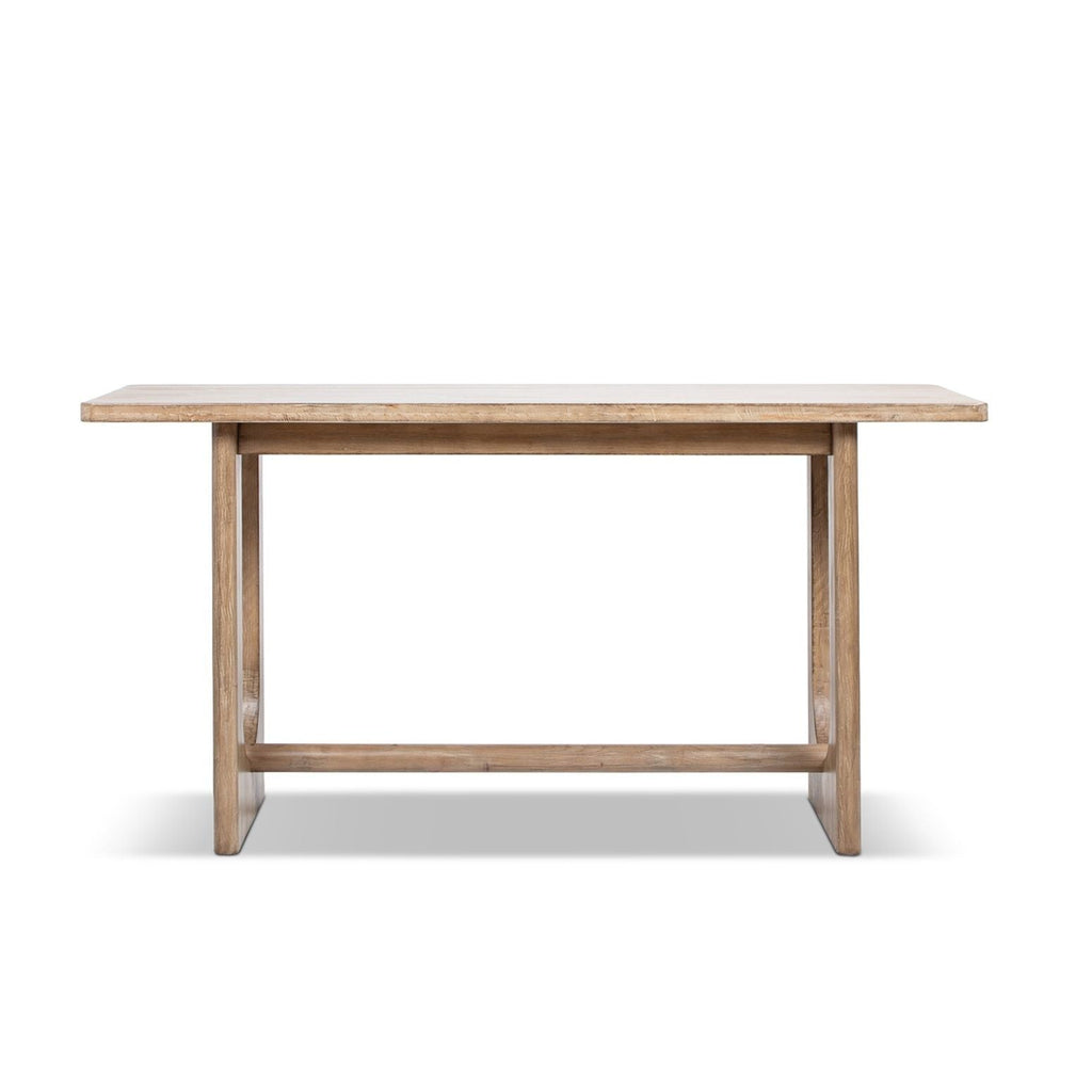 Turnkey 72 Inch Reclaimed Pine Trestle Console Table Antique Brown