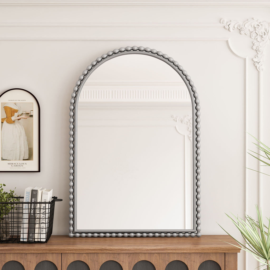 Cedarlane Vintage Iron Arch Mirror With Wall Or Table Display