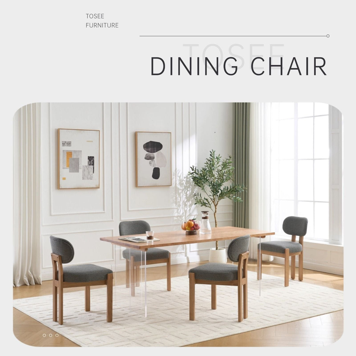 Vesper Ergonomic Dining Chairs Adjustable Feet Set Of 2