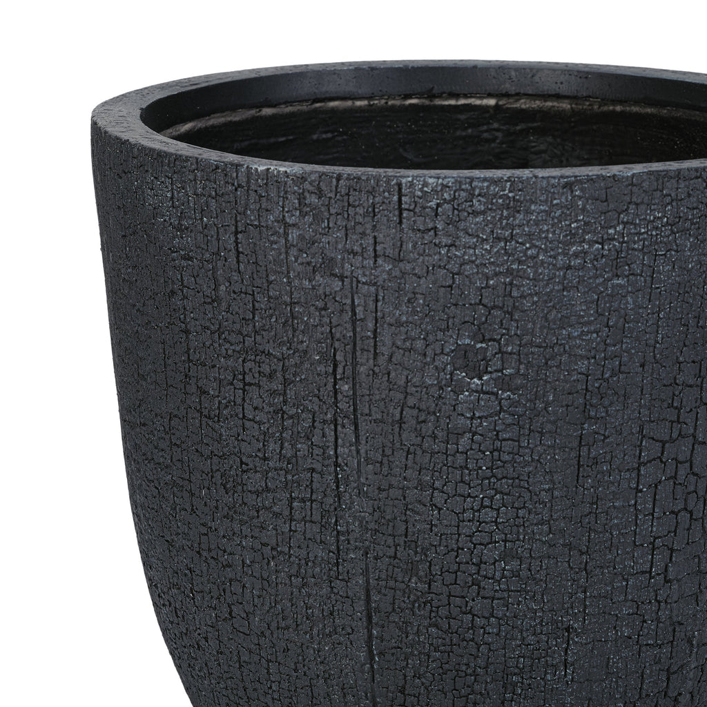 U_STYLE Lightweight MGO Planter With Natural Stone Finish Set of 3